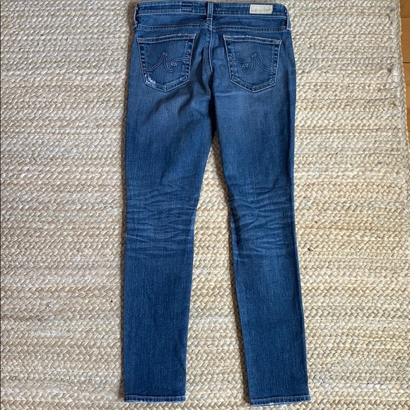 AG Destroyed Stevie Ankle Slim Straight Jean 27 - Picture 4 of 5
